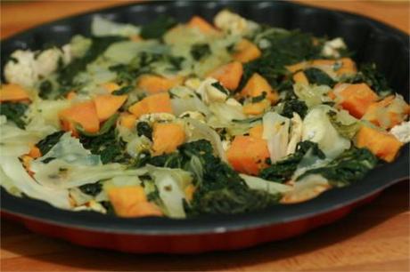 poêlée de légumes dans un plat