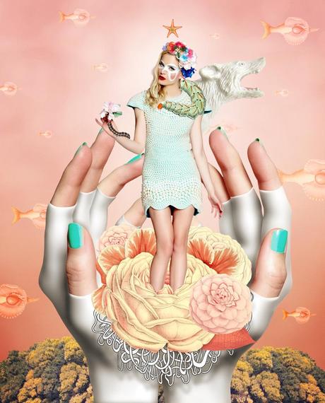 Sacred Blossoms, all clothes by Ana Ljubinkovic, photo Milos Nadazdin, illustrations Becha, model Ivana Momirov, hair O`livio, makeup Nena Ilic