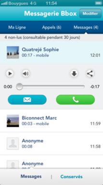 Messagerie Vocale Bbox sur iPhone, nouvelle interface...