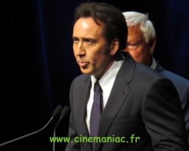 Nicolas Cage aime Deauville et réciproquement (hommage au festival US + 