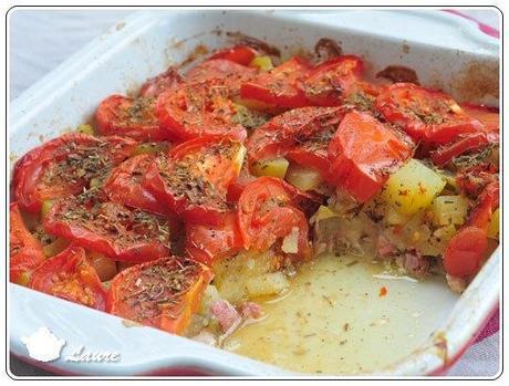 Plat courgette et tomate