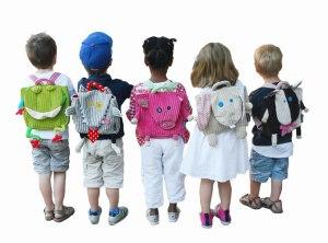Enfants cartable