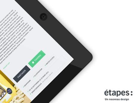 Nouvelle appli Ipad pour étapes