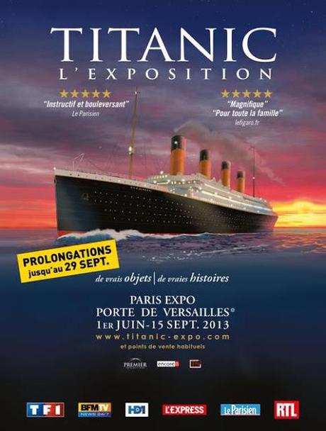 Exposition Titanic: Prolongation jusqu'au 29 septembre