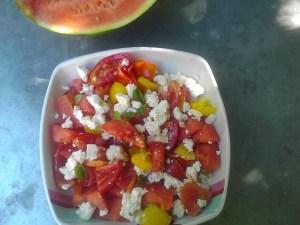 salade tomates pasteque