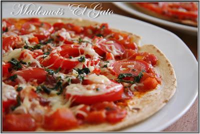 Wrap aux tomates façon pizza