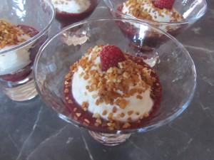 verrine fruits rouges chantilly