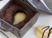 Moelleux chocolat poire mini cocotte