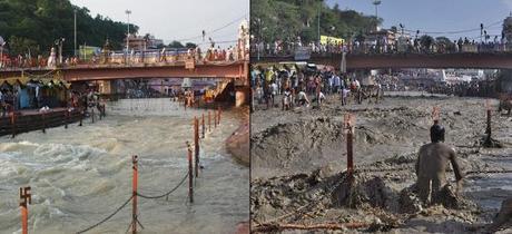 Avant / après : les inondations dans l'Uttarakhand