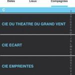 L’application mobile du festival d’Aurillac Appli festival Aurillac compagnies