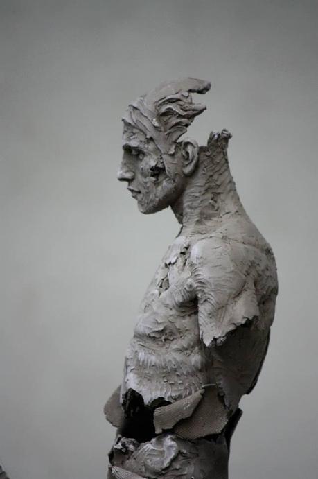 Christophe Charbonnel, sculpture Cavalier III et Cavalier IV originaux terre cuite 2010