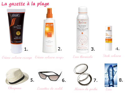 Les produits plage de la gazette