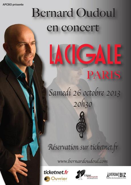 Concert de Bernard Oudoul à la Cigale - affiche