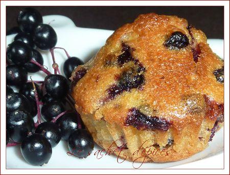 Mini gâteaux aux baies de sureau noir