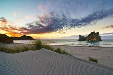 Nouvelle-Zélande : Wharariki Beach