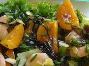 Salade abricots crevettes