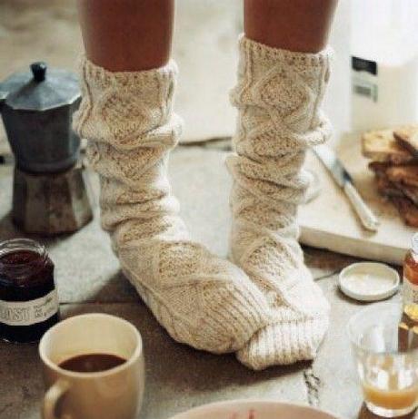 socks and coffee