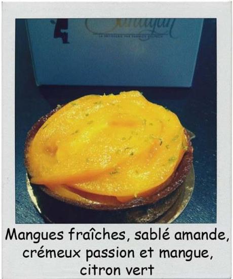 Sandyan Toulouse Mangues fraîches, sablé amande, crémeux passion et mangue, citron vert par Yannick Delpech - Charonbelli's blog de cuisine