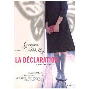 La déclaration Gemma Malley Lectures de Liliba