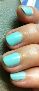 Mes ongles en Mint Candy Apple ... [Essie]