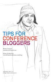 Tips for conference bloggers