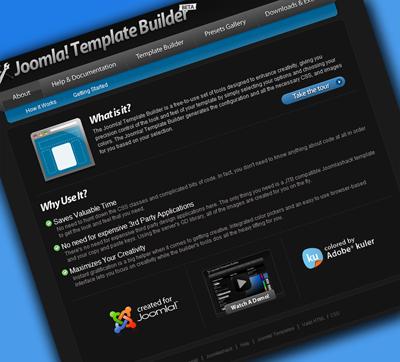 Joomla template builder