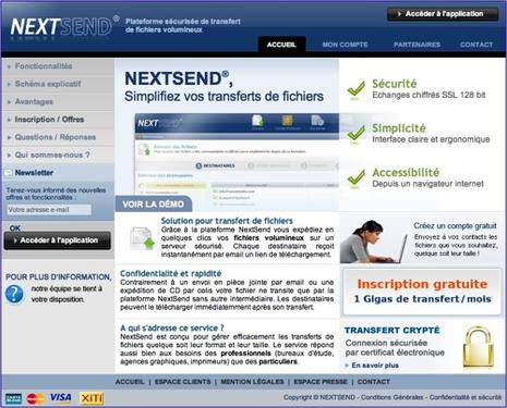 NextSend, transfert de gros fichiers