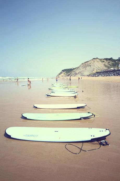 Une plage à Biarritz
