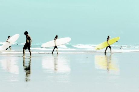Une plage à Biarritz