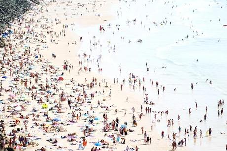 Une plage à Biarritz
