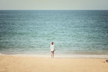 Une plage à Biarritz