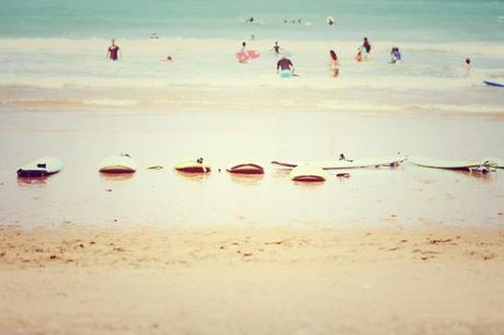 Une plage à Biarritz