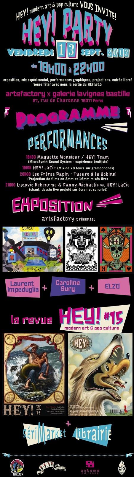 Ce vendredi 13 septembre 2013, viens à la Hey Party !