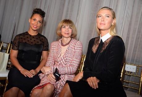 Anna Wintour à la fashion week de NYC avec ses amis sportifs!