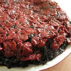 Cerise Upside down cake au chocolat