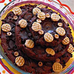 Gâteau au chocolat avec glaçage au chocolat noir