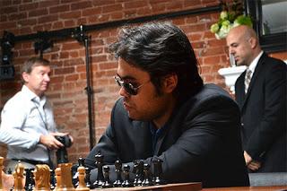 Echecs à Saint-Louis ronde 3 : Magnus Carlsen 1/2 Hikaru Nakamura - Photo © Chessbase  