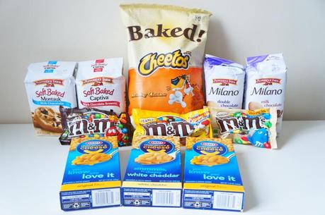 Haul gourmand USA M&M's Cheetos macaroni cheese Kraft Pepperidge Farm