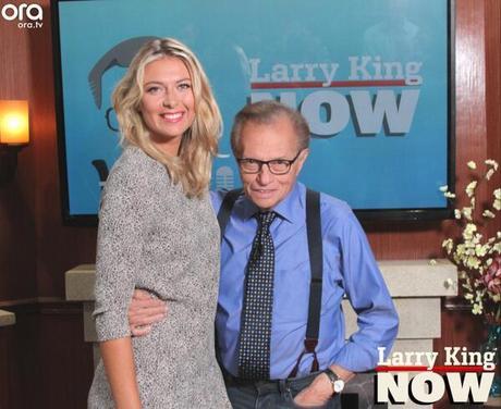 Maria Sharapova enchaîne les plateaux télé US