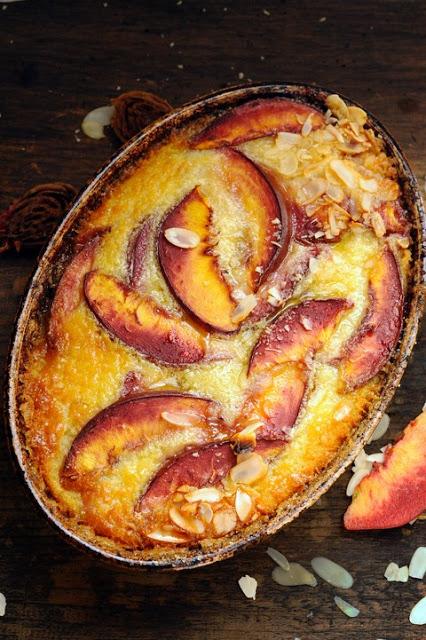 Le vendredi c'est retour vers le futur… Flan aux nectarines de vigne et amandes parce que le temps s'y prête !