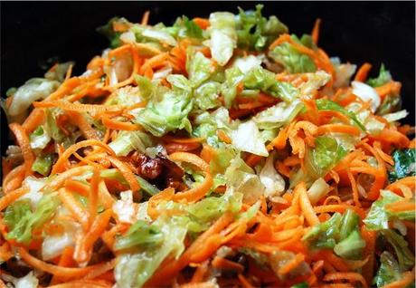 salade chou frise cumin carotte noix