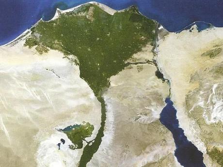 photo aérienne de l'Egypte