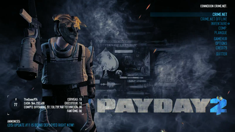 [Payday 2]: Une nouvelle mission et un mode Overkill plus difficile