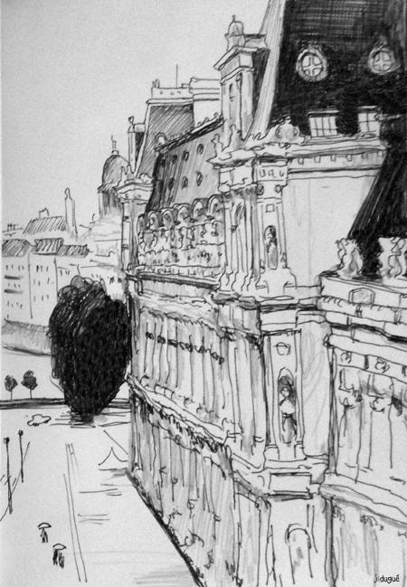 cafe croquis hotel de ville