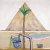 1963, David Hockney (GB) : Great Pyramid at Giza with Broken Head from Thebes