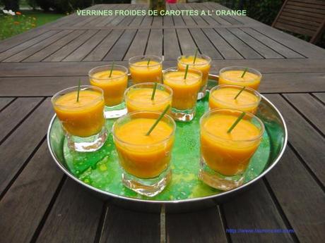 VERRINES FROIDES DE CAROTTES A L' ORANGE