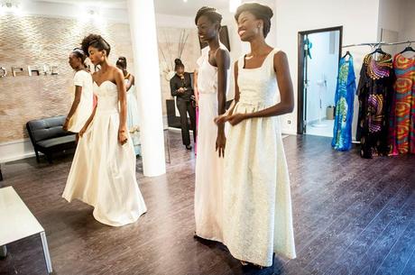 Images de l’ouverture de la boutique Sophie Zinga à Dakar.