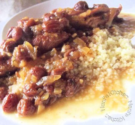 tajine poulet oignon raisins secs     (6)