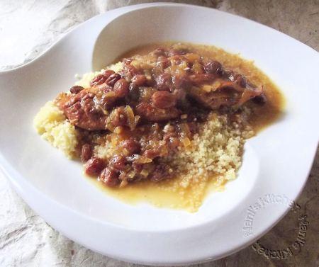 tajine poulet oignon raisins secs     (4)