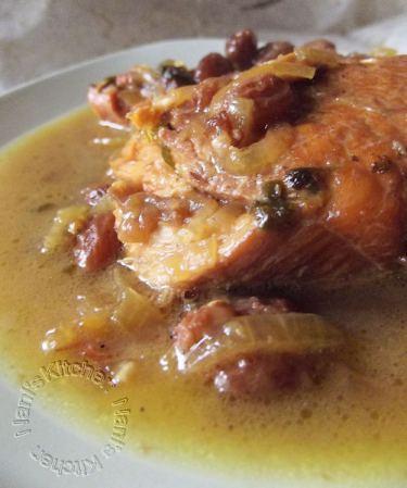tajine poulet oignon raisins secs     (2)